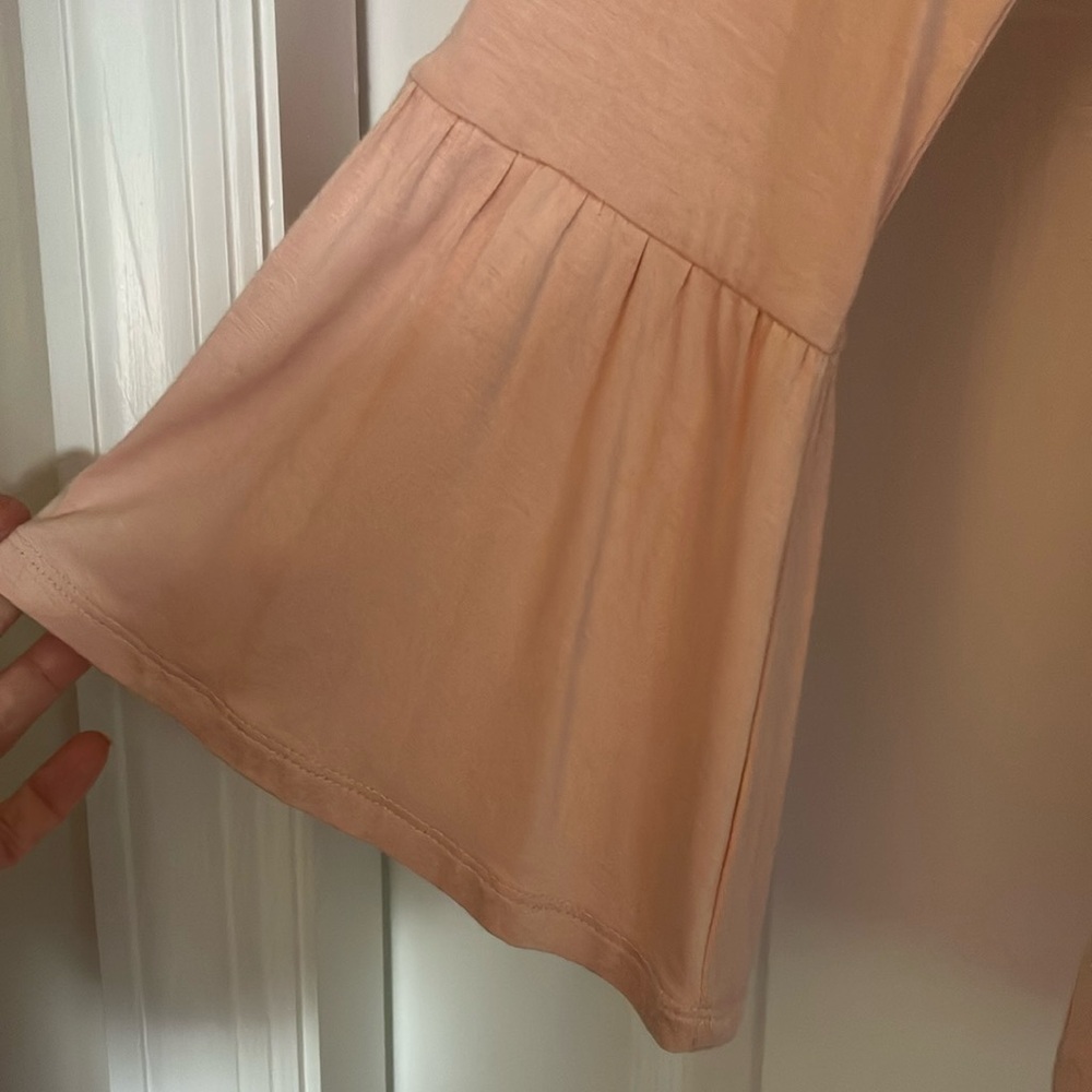 Macy's Pink Bell Sleeve Asymmetrical Blouse size XL NWT - Picture 5 of 9
